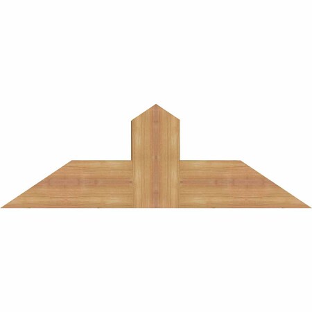 Ekena Millwork Portland Smooth Timber Gable Bracket, Western Red Cedar, 36"W x 12"H x 5 1/2"D x 5 1/2"F, 8/12 Pitch GBW036X12X0606POR00SWR